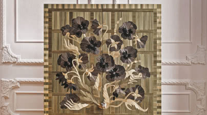 Nagrodzona serwantka Zofii Sobolewskiej-Ursic - czerpiąc z tradycji intarsji słomą